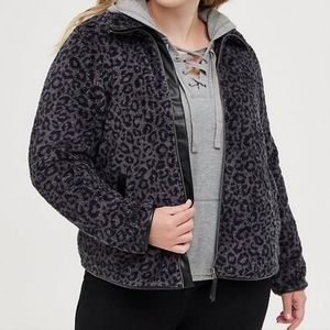 Torrid lepord sherpa jacket